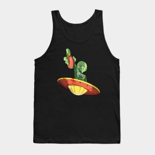 Urban Graffiti Alien Tank Top